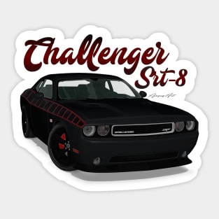 Challenger Srt-8 Black Custom Front Sticker